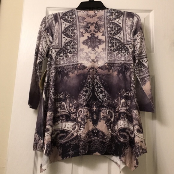 NWT One World Cream/ Black Women Tops - Picture 6 of 8